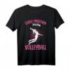 Coole Mädchen spielen Volleyball T-Shirt – Perfektes Geschenk für Volleyballfans, Vereinsspielerinnen, Tochter & Mädels zu Weihnachten & Geburtstag