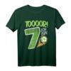 Kindergeburtstag Ich bin 7 Jahre Fußball T-Shirt - Lustiges Outfit für Jungen und Mädchen zum Geburtstag