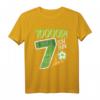 Kindergeburtstag Ich bin 7 Jahre Fußball T-Shirt - Lustiges Outfit für Jungen und Mädchen zum Geburtstag