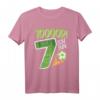 Kindergeburtstag Ich bin 7 Jahre Fußball T-Shirt - Lustiges Outfit für Jungen und Mädchen zum Geburtstag