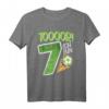 Kindergeburtstag Ich bin 7 Jahre Fußball T-Shirt - Lustiges Outfit für Jungen und Mädchen zum Geburtstag