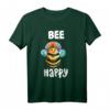 Lustiges Imker & Bienen T-Shirt mit Spruch - Bee Happy, Biene, Honig, Hummeln, für Bienenliebhaber, Imker & Naturfreunde