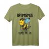 Lustiges Imker T-Shirt mit Spruch 'Optimismus heißt umgekehrt Sumsi mit Po' – Perfektes Geschenk für Honigliebhaber, Imker & Bienenfreunde
