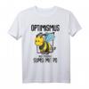 Lustiges Imker T-Shirt mit Spruch 'Optimismus heißt umgekehrt Sumsi mit Po' – Perfektes Geschenk für Honigliebhaber, Imker & Bienenfreunde