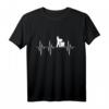 Imker Herzschlag Pulslinie EKG Bienenliebhaber T-Shirt – Perfektes Geschenk für Imker, Bienenzüchter & Honigliebhaber