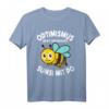 Lustiges Imker T-Shirt mit Spruch 'Optimismus Heißt Umgekehrt Sumsi Mit Po' – Perfekte Geschenkidee für Bienenliebhaber und Bienenzüchter