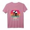Lustiges Panda Fahrrad T-Shirt für Mädchen & Kinder – Perfektes Geschenk für Radfahrer, Fahrradrennen & Mountainbike Fans