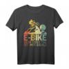 Berg oder Tal ist mir egal - Lustiges E-Bike Retro T-Shirt für Radfahrer, perfekte Geschenkidee für Weihnachten & Geburtstag