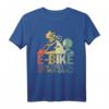 Berg oder Tal ist mir egal - Lustiges E-Bike Retro T-Shirt für Radfahrer, perfekte Geschenkidee für Weihnachten & Geburtstag