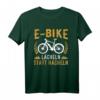 E-Bike Spruch T-Shirt - Lächeln Statt Hecheln, lustiges Geschenk für Fahrradfahrer, Männer & Frauen, Papa, Mama, Oma & Opa