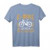 E-Bike Spruch T-Shirt - Lächeln Statt Hecheln, lustiges Geschenk für Fahrradfahrer, Männer & Frauen, Papa, Mama, Oma & Opa
