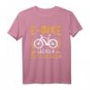 E-Bike Spruch T-Shirt - Lächeln Statt Hecheln, lustiges Geschenk für Fahrradfahrer, Männer & Frauen, Papa, Mama, Oma & Opa