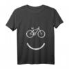 Damen Cycling Smiley Face Mountain Bike T-Shirt – Lustiges Fahrrad Grafik Shirt für Radfahrer, Mountainbiking & Biking Geschenke