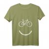 Damen Cycling Smiley Face Mountain Bike T-Shirt – Lustiges Fahrrad Grafik Shirt für Radfahrer, Mountainbiking & Biking Geschenke