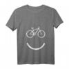 Damen Cycling Smiley Face Mountain Bike T-Shirt – Lustiges Fahrrad Grafik Shirt für Radfahrer, Mountainbiking & Biking Geschenke