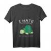 I Hate Morning People And Mornings And People Schildkröte T-Shirt mit V-Ausschnitt – Lustiges Geschenk für Kaffee-Freunde, Nerds, Gamer & Humorvolle