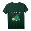 I Hate Morning People And Mornings And People Schildkröte T-Shirt mit V-Ausschnitt – Lustiges Geschenk für Kaffee-Freunde, Nerds, Gamer & Humorvolle