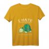 I Hate Morning People And Mornings And People Schildkröte T-Shirt mit V-Ausschnitt – Lustiges Geschenk für Kaffee-Freunde, Nerds, Gamer & Humorvolle