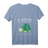 I Hate Morning People And Mornings And People Schildkröte T-Shirt mit V-Ausschnitt – Lustiges Geschenk für Kaffee-Freunde, Nerds, Gamer & Humorvolle