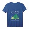 I Hate Morning People And Mornings And People Schildkröte T-Shirt mit V-Ausschnitt – Lustiges Geschenk für Kaffee-Freunde, Nerds, Gamer & Humorvolle