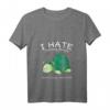 I Hate Morning People And Mornings And People Schildkröte T-Shirt mit V-Ausschnitt – Lustiges Geschenk für Kaffee-Freunde, Nerds, Gamer & Humorvolle