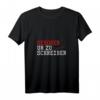 Damen T-Shirt Geboren Um Zu Schreiben – Kreatives Schriftstellerinnen Outfit mit V-Ausschnitt, Perfekt als Geschenk für Buchautorinnen & Bloggerinnen