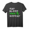 Eat Sleep BMX Repeat Lustiges BMX T-Shirt – Witziges Geschenk für BMX Fahrer und BMX Fans