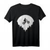 Fahrrad T-Shirt BMX Fahrer Vollmond Geschenk - Perfekt für Radfahrer, Mountainbiker und Rennrad-Enthusiasten zu Weihnachten & Geburtstag