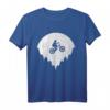 Fahrrad T-Shirt BMX Fahrer Vollmond Geschenk - Perfekt für Radfahrer, Mountainbiker und Rennrad-Enthusiasten zu Weihnachten & Geburtstag