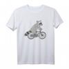 Funny Raccoon Cycling BMX Bike Cyclist Mountain Biker T-Shirt - Lustiges Geschenk für Radfahrer, Tierliebhaber & Abenteurer