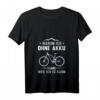 Damen Mountain Bike MTB Fahrrad ohne Akku T-Shirt mit V-Ausschnitt – Lustiges Geschenk zum Geburtstag für Mountainbiker, Enduro- und Cross Country-Fahrer