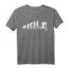 Downhill Evolution T-Shirt Fahrrad Mountainbike MTB BMX Fun – Lustiges Sportshirt für Kinder, Männer & Frauen als Geschenk zu Weihnachten, Ostern & Geburtstag