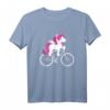 Kunstradfahren Einhorn Mädchen T-Shirt – Lustiges Fahrrad- und Unicorn Geschenk für Radfahrerinnen & Fahrradliebhaberinnen
