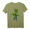 Lustiger Dino auf dem BMX Mountainbike T-Shirt – Das perfekte Geschenk für BMX- und MTB-Fans, Kinder & Radrennfahrer