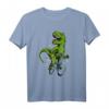 Lustiger Dino auf dem BMX Mountainbike T-Shirt – Das perfekte Geschenk für BMX- und MTB-Fans, Kinder & Radrennfahrer