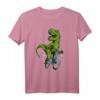Lustiger Dino auf dem BMX Mountainbike T-Shirt – Das perfekte Geschenk für BMX- und MTB-Fans, Kinder & Radrennfahrer