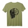 Gravity MTB Bremse Rotoren mit Totenkopf Schwarz T-Shirt – Perfektes Bike-Shirt für Downhill, Dirt Bike & BMX Fans