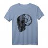 Gravity MTB Bremse Rotoren mit Totenkopf Schwarz T-Shirt – Perfektes Bike-Shirt für Downhill, Dirt Bike & BMX Fans