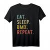 Eat Sleep BMX Bicycle Bike Motocross Cool Funny T-Shirt – Perfektes Geschenk für Fahrrad- und BMX-Enthusiasten zu Geburtstag, Weihnachten & Co.