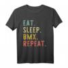 Eat Sleep BMX Bicycle Bike Motocross Cool Funny T-Shirt – Perfektes Geschenk für Fahrrad- und BMX-Enthusiasten zu Geburtstag, Weihnachten & Co.