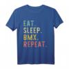 Eat Sleep BMX Bicycle Bike Motocross Cool Funny T-Shirt – Perfektes Geschenk für Fahrrad- und BMX-Enthusiasten zu Geburtstag, Weihnachten & Co.