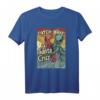 Retro Vintage Surf Club Octopus CA Santa Cruz T-Shirt - Surfer Kleidung mit Meeresmotiv, klassisch geschnitten