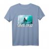 Santa Cruz California Surfer T-Shirt - Vintage 80er Design, Retro Strandmotiv, Perfektes Geschenk für Surfer & Stand Up Paddler