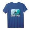 Santa Cruz California Surfer T-Shirt - Vintage 80er Design, Retro Strandmotiv, Perfektes Geschenk für Surfer & Stand Up Paddler