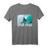 Santa Cruz California Surfer T-Shirt - Vintage 80er Design, Retro Strandmotiv, Perfektes Geschenk für Surfer & Stand Up Paddler