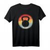 Kettlebell Retro Fitness Weightlifting Bodybuilder Geschenk T-Shirt - Lustiges Gym Motiv für Powerlifter & Strongman Fans