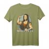 Kraftsport Parodie T-Shirt mit Mona Lisa & Bizeps - Lustiges Gym-Outfit für Bodybuilder & Fitness-Fans