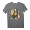 Kraftsport Parodie T-Shirt mit Mona Lisa & Bizeps - Lustiges Gym-Outfit für Bodybuilder & Fitness-Fans