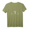 Damen Gewichtheben T-Shirt - Lustiges Fitness Sport Herzschlag V-Ausschnitt für Frauen, leichtes und bequemes Workout-Shirt