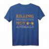 Killing Workouts Not Animals T-Shirt für Vegane Bodybuilder & Tierliebhaber – Perfektes Geschenk für Fitness, Krafttraining & Umweltbewusste